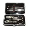 Trusă de manichiură 768 cu 6 piese din inox în husă metalică compactă