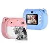 Aparat Foto Digital pentru Copii cu Imprimare Instant, 24 MP, Video 1080P, Ecran IPS 2 inch, Baterie 1300 mAh – Roz