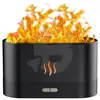 Difuzor de aromă cu efect flacără LED, umidificator ultrasonic 180 ml, iluminare ambientală, alimentare USB