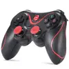 Controler wireless Bluetooth X3 pentru iOS Android și Windows, joystick gaming negru roșu