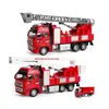 Set de 2 mașini de pompieri metalice Fire Rescue Team 1:24 6511110050563 CON-238