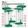 Set de șurubelnițe Torx cu mâner în T, 7 piese, din oțel crom-vanadiu