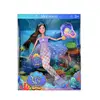 Păpușă Sirenă "Starry Sky" cu Coadă Sclipitoare, Articulații Mobile și Accesorii de Îngrijire