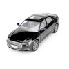 Mașină metalică Audi A6L negru vedere frontală