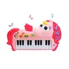 Orgă Muzicală Interactivă "Magic Unicorn", Roz, cu Multiple Funcții, Melodii și Efecte Luminoase