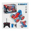 Mașină cu telecomandă stunt 360° cu lumini LED, model acrobatic, roți multidirecționale