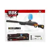 Arma automata MP18, 58 cm, 2 moduri de tragere, efecte LED, set complet cu 500 bile gel incluse