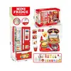 Set de joacă bucătărie fast food cu mini frigider și accesorii