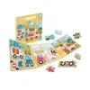 Puzzle Magnetic Educativ sub Formă de Carte, Joc Creativ de Construcție, Mix Modele (Animale, Vehicule, Personaje), Dimensiuni 26 x 19 cm