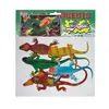 Set 6 Figurine Șopârle de Jucărie, Modele Exotice Diverse, Detalii Realiste, Material Flexibil, Lungime 12-15 cm, Multicolor