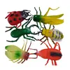 Set 6 Figurine Insecte Gigant, Detalii Realiste, Material Flexibil și Rezistent, Dimensiuni 12-18 cm, Multicolor