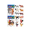 Set 6 Figurine Animale Domestice „My Farm”, Detalii Realiste, Material Rezistent, Dimensiuni între 8 cm și 12 cm, Multicolor