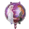 Balon din Folie de Aluminiu Rotund Frozen II, Elsa și Anna în Pădurea Magică, 45 x 45 cm