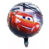 Balon din Folie de Aluminiu Rotund, Model Lightning McQueen - Cars, 25 x 25 cm
