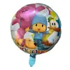 Balon din Folie de Aluminiu Rotund Pocoyo și Prietenii, Decor Multicolur Petrecere, 45 x 45 cm