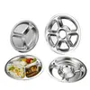 Farfurie Dreptunghiulară din Inox Alimentar cu 6 Compartimente, 31 cm