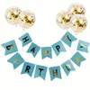 Ghirlandă Decorativă pentru Petrecere, Model Stegulețe, 16.5 x 12 cm