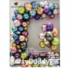 Set Arcadă Baloane Aniversare 38 Piese Multicolore