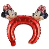 Balon din Folie Tip Bentiță pentru Cap, Model Minnie Mouse și Urechi cu Fundiță, 31 x 31 cm