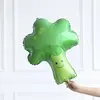 Balon din Folie de Aluminiu Tip Figurină, Model Broccoli Zâmbitor, 70 x 53 cm
