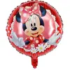 Balon din Folie de Aluminiu Rotund, Minnie Mouse Red Dots, 45 x 45 cm