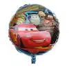 Balon din Folie de Aluminiu Rotund, Disney Cars Fulger McQueen, 45 x 45 cm