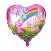Balon din Folie de Aluminiu în Formă de Inimă, My Little Pony, 45 x 45 cm