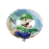 Balon din Folie de Aluminiu Rotund, Luigi Super Mario, 45 x 45 cm