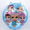 Balon din Folie de Aluminiu Rotund, L.O.L. Surprise Mermaid Party, 45 x 45 cm