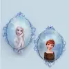 Balon din Folie de Aluminiu Tip Oglindă Barocă, Design Disney Frozen (Anna și Elsa), 45 x 45 cm