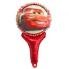 Balon din Folie cu Mâner Figurină Fulger McQueen, Decor Petrecere Tematică Mașini (Cars), 50 x 28 cm