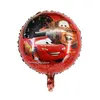 Balon din Folie de Aluminiu Rotund, Design Cars - Fulger McQueen, 45 x 45 cm