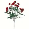 Buchet de Trandafiri Artificiali cu 7 Capete, Aspect Realist, Înălțime 35 cm