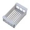 Suport ajustabil pentru chiuvetă bucătărie cu funcție de scurgere, metal inoxidabil – 45,5 × 25,5 × 9 cm