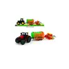Tractor de Jucărie cu 2 Remorci Schimbabile, Cisternă de Apă și Semănătoare Agricolă, 38 cm