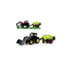 Tractor Agricol de Jucărie cu Cupă Mobilă și Presă de Balotat Detasabilă, Set Fermă Interactiv