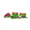 Set Fermă Veselă „Agro-Life” – Tractor cu Remorcă Transportoare și Figurine Animale Domestice
