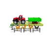 Tractor Agricol de Jucărie cu Remorcă pentru Pasere și Animale de Curte, Set Fermă Interactiv, 28 cm