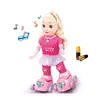 Păpușă Interactivă care Merge pe Role, Funcție Muzicală și Efecte Luminoase, Design Modern