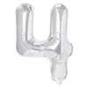 Balon din Folie de Aluminiu, Cifra 4, Culoare Argintiu Metalizat, 68 x 53 cm