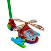 Elicopter de impins cu maner, sunete si elice rotativa, jucarie interactiva copii