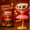 Figurină Balerină Cappucinno, Mini Statuetă Decorativă, Înălțime 11 cm – Eleganță și Grație