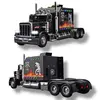 Machetă Metalică TIR American Peterbilt, Lumini și Sunete, 24 cm – Negru