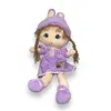 Păpușă de Pluș Muzicală „Îngerașul Meu”, 50 cm, Culoare Mov – Jucărie cu Rugăciune