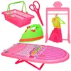 Set de Joacă Masă de Călcat și Fier de Călcat Interactiv, Jucărie de Rol pentru Copii cu Accesorii