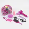 Trusă de Înfrumusețare Electrică „Glamour Salon” în Gentuță Portabilă, cu Uscător de Păr Funcțional și Accesorii