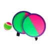 Set Joc Interactiv de Exterior, 2 Palete cu Velcro și Minge, Diametru 19.5 cm, Joc de Prindere pentru Plajă sau Parc