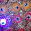 Set 12 Mingi Săritoare cu Lumini LED, Design "Ochi cu Sclipici" și Interior cu Lichid, 6.5 cm