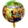 Balon Folie Figurina "Minecraft", Rotund, 45 x 45 cm, Multicolor