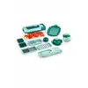 Set Multifuncțional Răzătoare și Feliator Nicer Dicer Plus, Model 12 Accesorii, Tăiere Cuburi/Felii/Julienne, Recipient Inclus